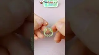 How to Make Easy Beaded Ring #shorts
