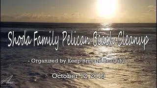 Shoda Family Pelican Beach Cleanup with Keep Brevard Beautiful - October 12, 2019 #TeamSeas