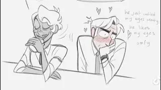 Alastor Compliments Vincent's Eyes (RADIOSTATIC COMIC DUB) Original Artwork & Comic by @Ratcuaxhe 