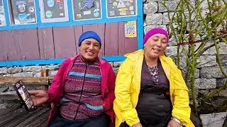 Tiktok Live: Local girls singing a song in Langtang valley | Langtang Trek