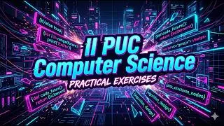 II PUC  Practical A5. Python code to count the no of lines, no of words, no of characters in a file.