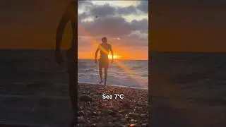 Cold Sea Dip - Winter - 7&deg;C - English Channel - Sunday Sunrise