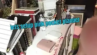 lets setup pink pocket planner