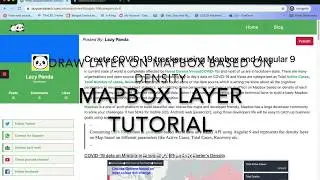 COVID-19 tracker using Mapbox Layer and Angular 9