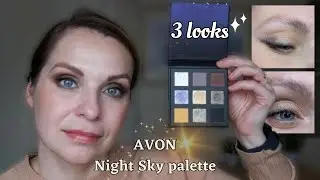 ✨Avon Night Sky eyeshadow palette review: looks and swatches✨