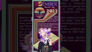DOSember 2023 Is Upon Us! #DOSember #RetroGaming #DOSgames  #Vtuber #pngtuber #twitch