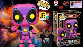 Pop Life: Funko Pop #801 Marvel Black Light Deadpool Unboxing and Review