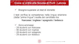 Corso di Laurea in Mediazione Linguistica Interculturale - Come si entra? Il test di ammissione