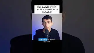 Build a website in under a minute without coding | Durable AI website builder