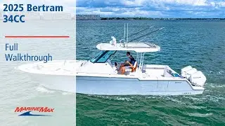 Потрясающий Bertram 34CC 2025 года | УЖЕ В ПРОДАЖЕ В MarineMax St. Petersburg