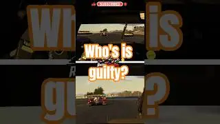Who is at fault here? RacingSteward #collisioncam #carcrash  #accident  #simracing
