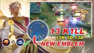 VALE New Emblem Set 2023 + Second Skill Stop On Hit = WIN EASY 😍 Collector Skin Gameplay MLBB
