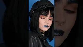 Blue brows: Hot or Not? 🦋#bluebrows #coloredbrows #gelliner #makeuphack #creativemakeup