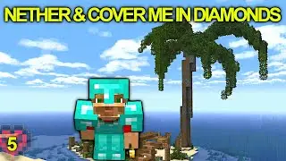 Base Building and Diamond Armor! Progressing in Hardcore Minecraft!
