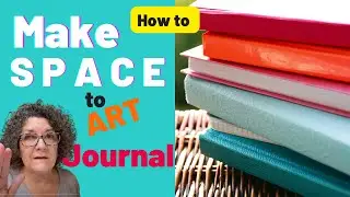 Art Journaling in a Small Space:How to create a journal box to carry anywhere you go