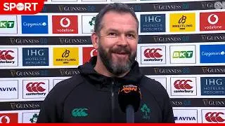 Andy Farrell Reacts to Ireland&rsquo;s Win vs Italy | Six Nations