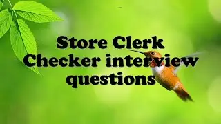 Store Clerk Checker interview questions