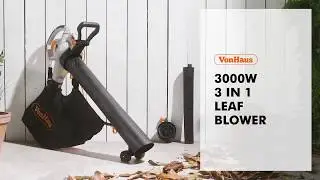VonHaus 3000W 3-in-1 Leaf Blower and Vacuum