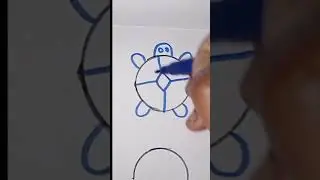 how to draw a animal from circle #animals #easydrawing #satyabatiarts  #youtubeshorts #drawing #art