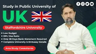 Study In UK| Staffordshire official Representative| which is best consultancy for UK | UK Admissions