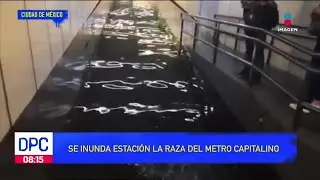 Se inunda la estaci&oacute;n La Raza del Metro de la CDMX | De Pisa y Corre