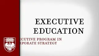 Executive Program in Corporate Strategy