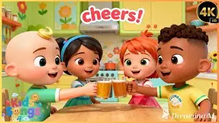 Kids Enjoy Tea Party Song ☕🍰 | Fun Friendship Song for Kids | Cocomelon Style Nursery Rhymes 🎵🌈
