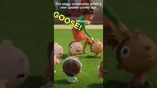 The Piggy community when Minitoon updates Piggy.. #minitoon #roblox #piggybuildmode #robloxfyp.