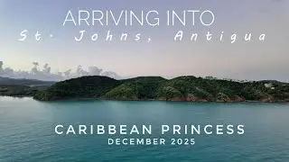 Caribbean Princess sailing into St. John's Antigua