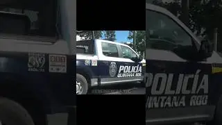 🚨 Polic&iacute;a Quintana Roo respondiendo en Canc&uacute;n 🔵⚪🔴 #mxfirebuff