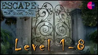 ESCAPE THE GHOST TOWN 1 - LEVEL 1 TO 8 WALKTHROUGH | THE GHOST TOWN ESCAPE LEVEL 01-08 PASSO A PASSO
