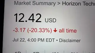 🔴 Horizon Technology Finance Corp. HRZN Stock Trading Facts 🔴