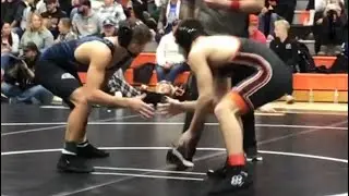 138 Super 16 Finals: D4 #1 Wyatt Burns (Springport) 21-2 over D1 #8 Lucas Abro (Fenton)