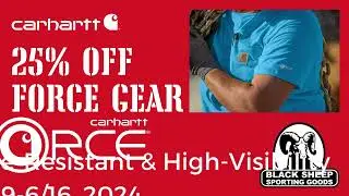 Save 25% on Carhartt Force Gear at Black Sheep