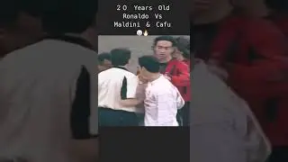 Ronaldo vs Cafu and Maldini🔥🐐😈