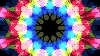 8-Hour Stained Glass Serenity: Evolving Geometric Patterns for Meditation & Screensavers