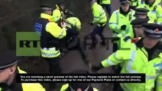 UK: Activists arrested at anti-fracking protest