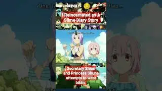I Reincarnated as a slime Diary Story Ep.8 Outing in the Beach Scene attempts to wear Swimsuit