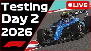 🔴F1 Bahrain Testing - Day 2 - Commentary + Live Timing