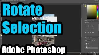 How to rotate a selection in Adobe Photoshop? (Transform selection)
