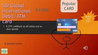 SBI Global international debit card- Tamil with English subtitle | Benefits | Redeem