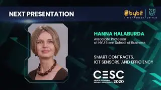 Smart Contracts, IoT Sensors, and Efficiency // CESC 2020 - Prof. Hanna Halaburda