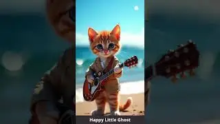 Animals playing guitar #cute #happyghost #animalshorts