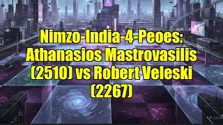 Nimzo-India-4-Peoes: Athanasios Mastrovasilis (2510) vs Robert Veleski (2267)