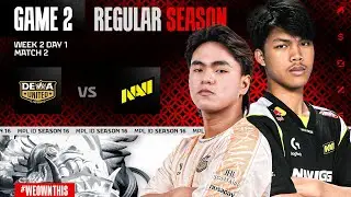 DEWA UNITED ESPORTS vs NAVI | Regular Season Week 2 Day 1 | Game 2 | #MPLIDS16