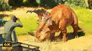 24 HOURS in a DINOSAUR RESORT SAFARI! I Jurassic World Evolution 3 I 4K HD