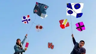 5 Nasir kite Vs 5 Abubaker Kite Cutting Challenge In Lahore Basant 