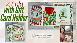 Z Fold Greeting Card with Gift Card Holder