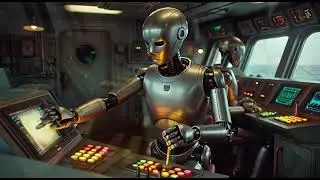 AI #aiart AI Androids cargo vessel (TEST #25) no dialogue