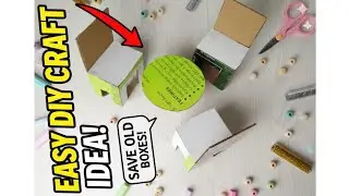 HOW TO MAKE A SMALL CHAIR AND TABLE WITH CARDBOARD #cardboardcrafts